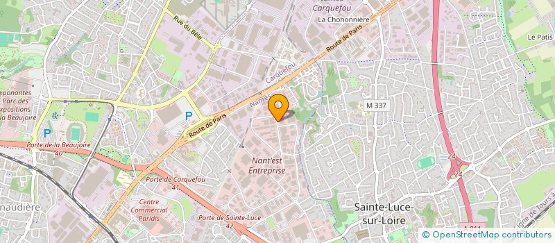 localisation de l'entreprise FINANCIERE OEP  NANTES