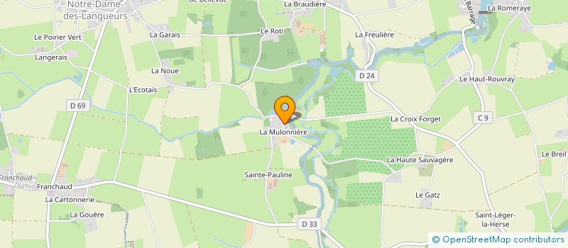 localisation de l'entreprise FINANCIERE OGER  JOUE-SUR-ERDRE