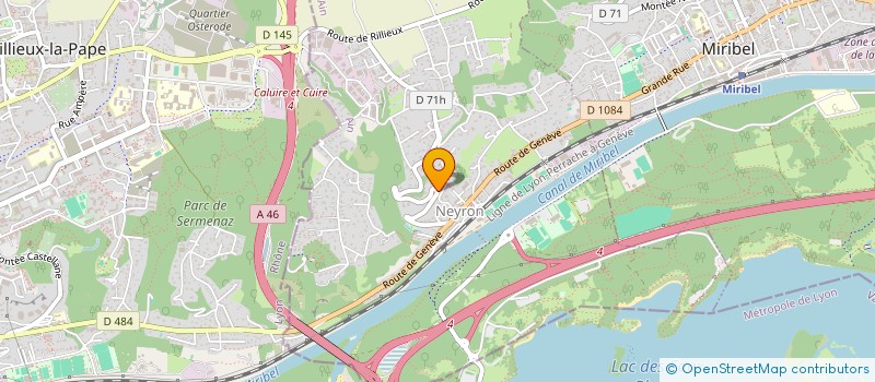 localisation de l'entreprise FINANCIERE OLBM à NEYRON