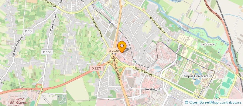 localisation de l'entreprise FINANCIERE ORLEANS VIE à OLIVET