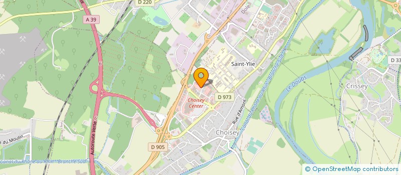 localisation de l'entreprise FINANCIERE ORTELLI FINOR à CHOISEY