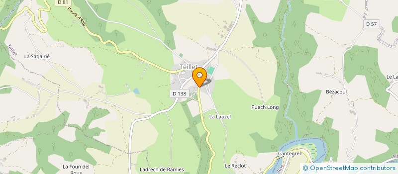 localisation de l'entreprise FINANCIERE OS  TEILLET