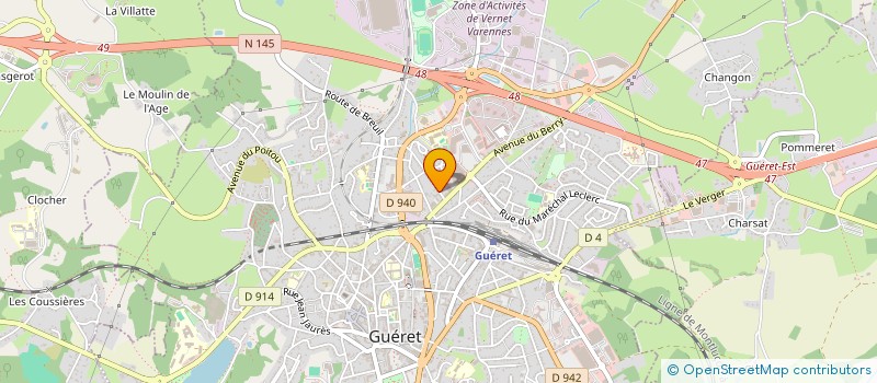 localisation de l'entreprise FINANCIERE OTT à GUERET