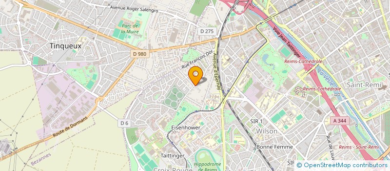 localisation de l'entreprise FINANCIERE OUALI  REIMS