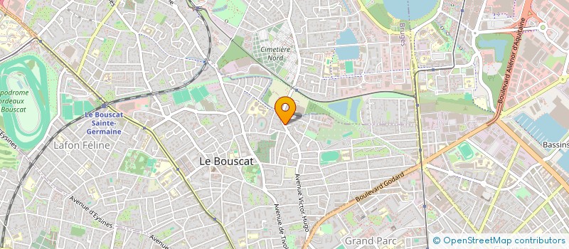 localisation de l'entreprise FINANCIERE P. QUERAUX à LE BOUSCAT
