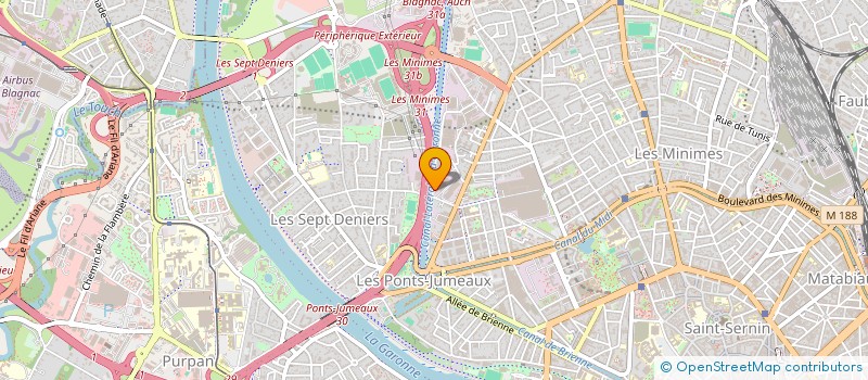 localisation de l'entreprise FINANCIERE P V N  TOULOUSE