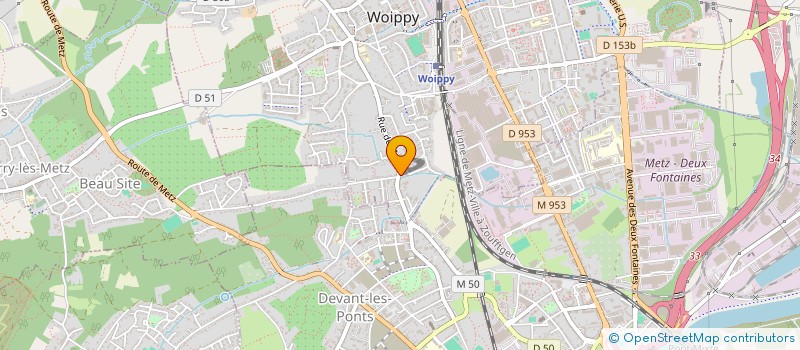 localisation de l'entreprise FINANCIERE PACI à WOIPPY