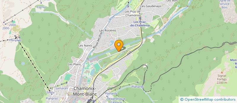 localisation de l'entreprise FINANCIERE PAPOU  CHAMONIX-MONT-BLANC