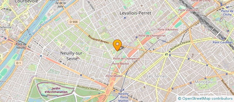 localisation de l'entreprise FINANCIERE PARMENTIER à NEUILLY-SUR-SEINE