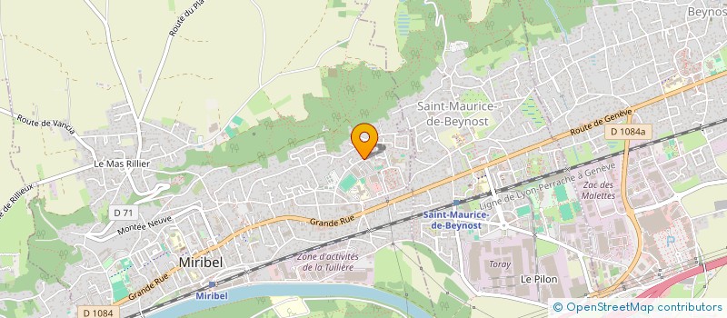 localisation de l'entreprise FINANCIERE PARUTTO  MIRIBEL