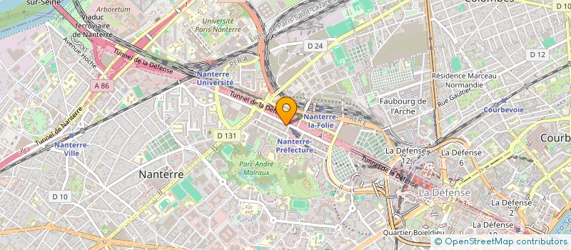 localisation de l'entreprise FINANCIERE PATRICK MARIE DOGNIN à NANTERRE