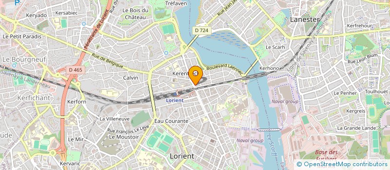 localisation de l'entreprise FINANCIERE PECHE  LORIENT