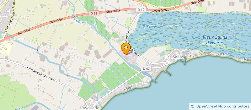 localisation de l'entreprise FINANCIERE PEIRONET à HYERES