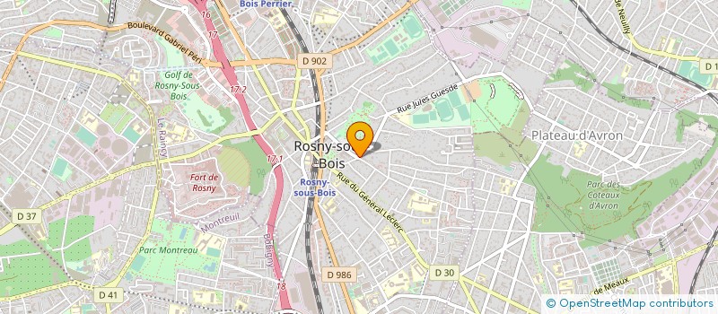 localisation de l'entreprise FINANCIERE PELLERZI à ROSNY-SOUS-BOIS