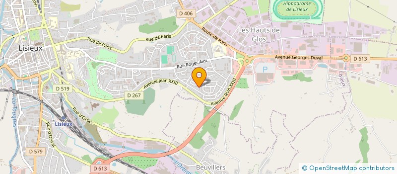 localisation de l'entreprise FINANCIERE PELLETIER à LISIEUX