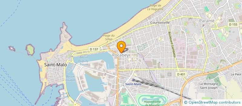 localisation de l'entreprise FINANCIERE PHIBE  SAINT-MALO