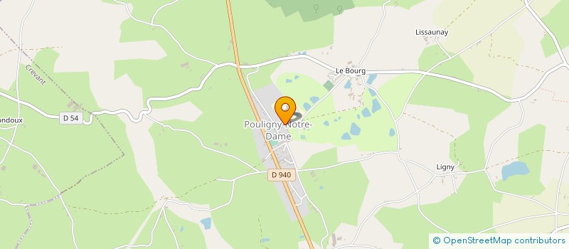 localisation de l'entreprise FINANCIERE PIMPOY à POULIGNY-NOTRE-DAME