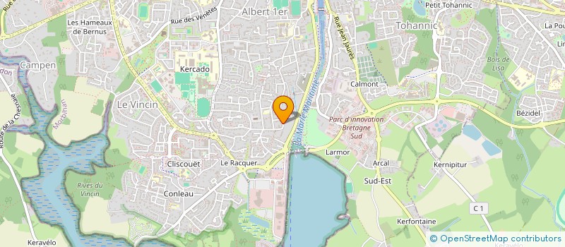 localisation de l'entreprise FINANCIERE PINEL à VANNES