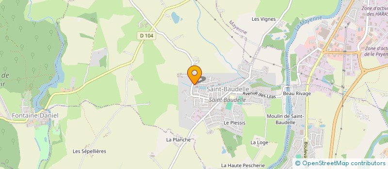 localisation de l'entreprise FINANCIERE PINSON  SAINT-BAUDELLE