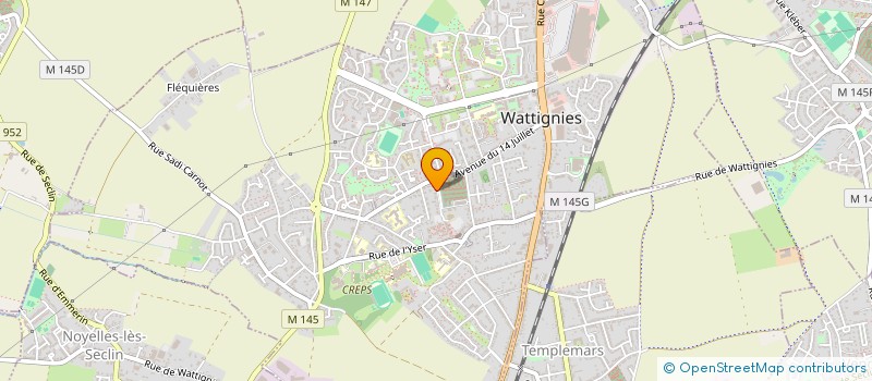 localisation de l'entreprise FINANCIERE PITOCAPA  WATTIGNIES