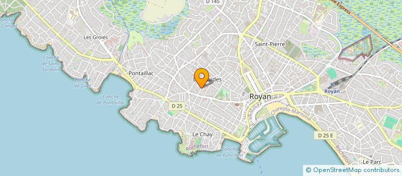 localisation de l'entreprise FINANCIERE PLAISANCE à ROYAN