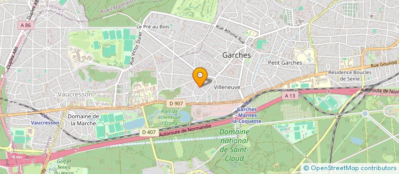 localisation de l'entreprise FINANCIERE PLAZA à GARCHES