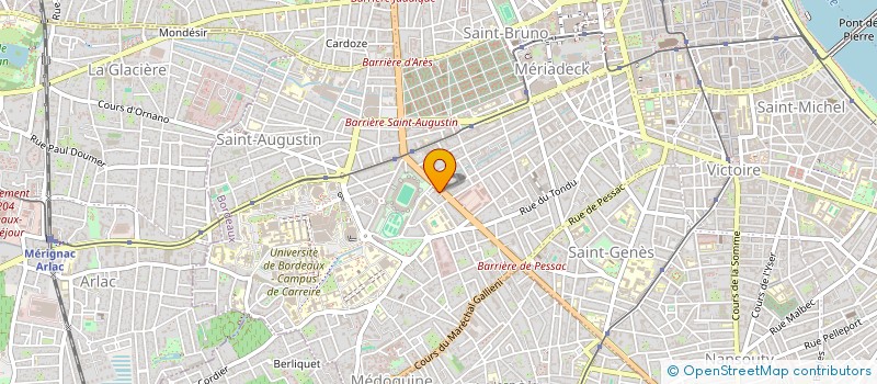 localisation de l'entreprise FINANCIERE PLF  BORDEAUX