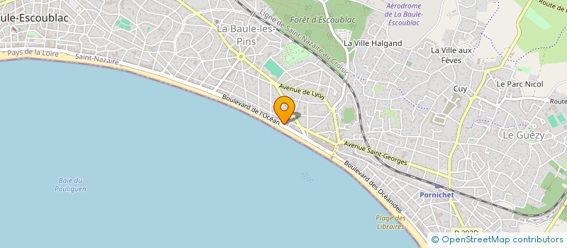 localisation de l'entreprise FINANCIERE PM à LA BAULE-ESCOUBLAC