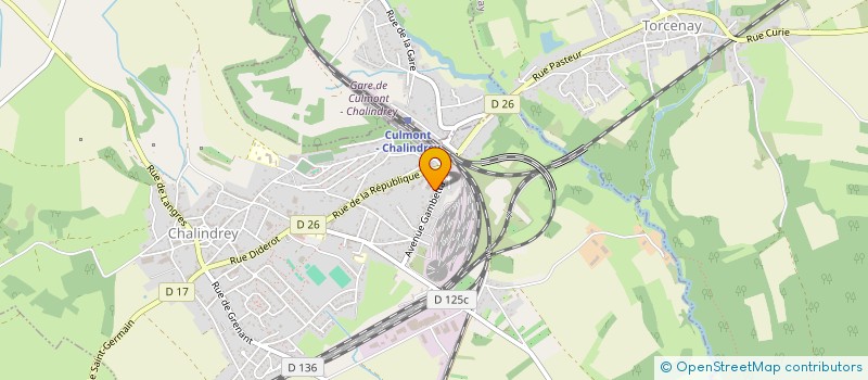 localisation de l'entreprise FINANCIERE POINSOT à CHALINDREY