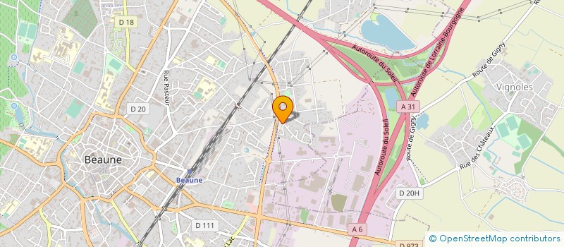 localisation de l'entreprise FINANCIERE POIRET  BEAUNE
