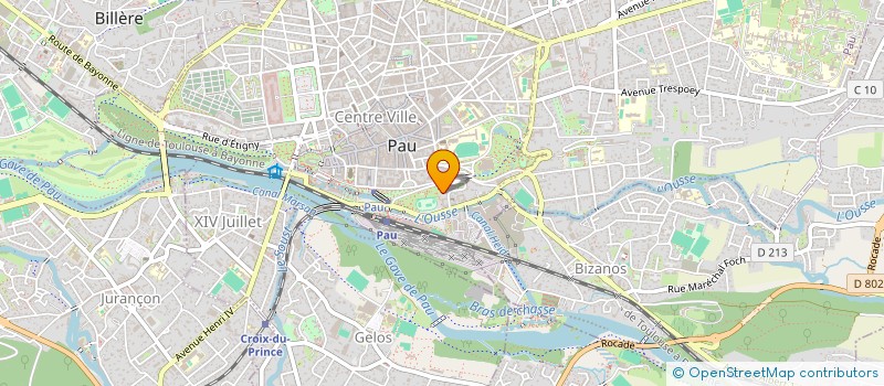 localisation de l'entreprise FINANCIERE PONTNEAU à PAU