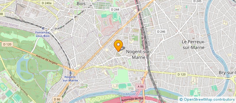 localisation de l'entreprise FINANCIERE POTTIER  NOGENT-SUR-MARNE