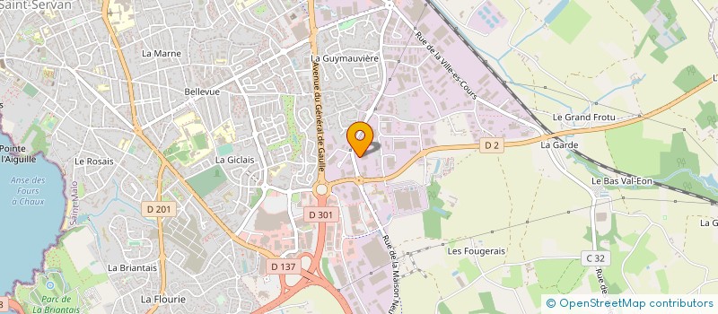 localisation de l'entreprise FINANCIERE PRENVEILLE à SAINT-MALO