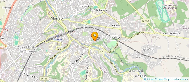 localisation de l'entreprise FINANCIERE PRIGENT à MORLAIX