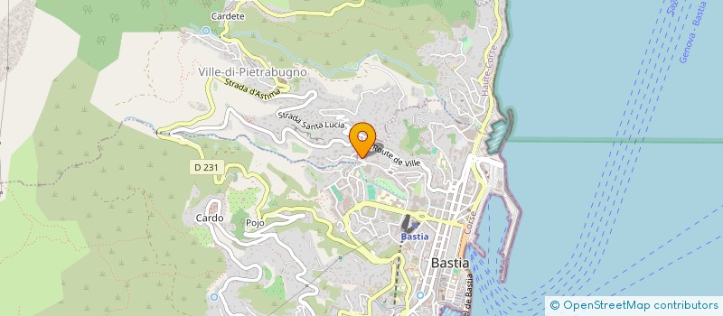localisation de l'entreprise FINANCIERE PROELIO à BASTIA