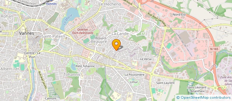 localisation de l'entreprise FINANCIERE RABY-MERCIER à VANNES