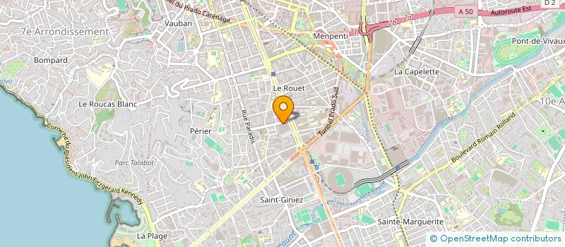 localisation de l'entreprise FINANCIERE RAN  MARSEILLE