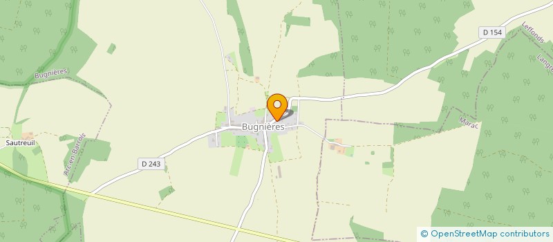 localisation de l'entreprise FINANCIERE RENAUDIN à BUGNIERES