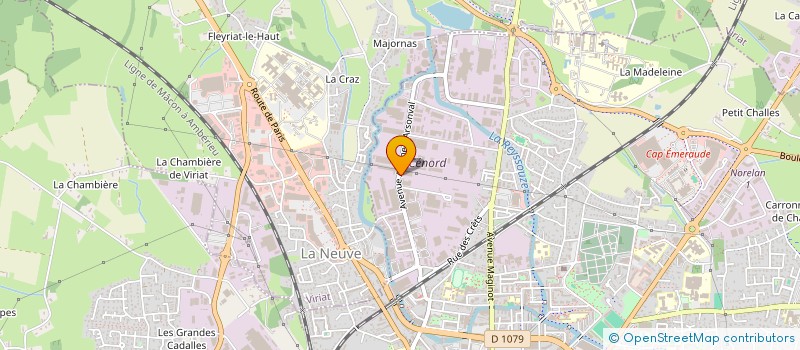 localisation de l'entreprise FINANCIERE RHONE AIN à BOURG-EN-BRESSE