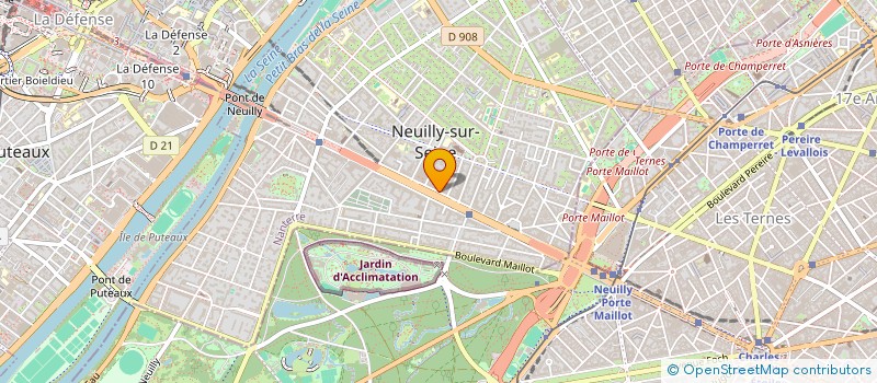 localisation de l'entreprise FINANCIERE RM à NEUILLY-SUR-SEINE
