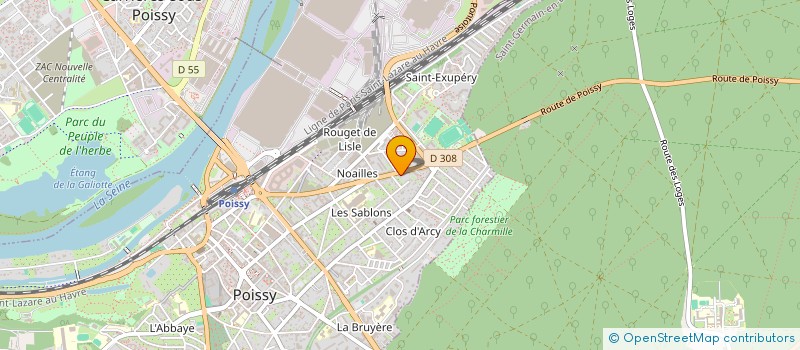 localisation de l'entreprise FINANCIERE ROBESPIERRE  POISSY