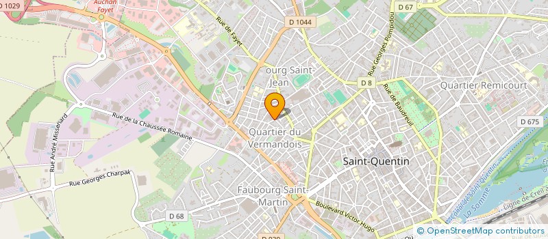 localisation de l'entreprise FINANCIERE ROCHEREAU à SAINT-QUENTIN