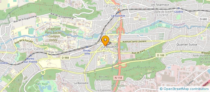 localisation de l'entreprise FINANCIERE ROSA à ORSAY
