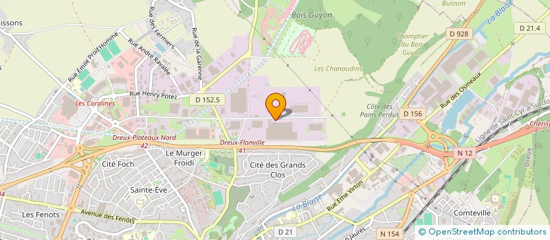 localisation de l'entreprise FINANCIERE ROSI SAS à DREUX