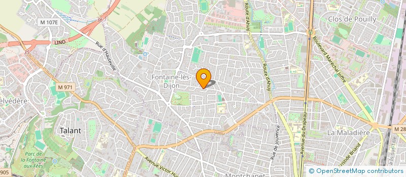 localisation de l'entreprise FINANCIERE ROUKY à FONTAINE-LES-DIJON
