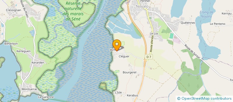 localisation de l'entreprise FINANCIERE ROZ AVEL à THEIX-NOYALO