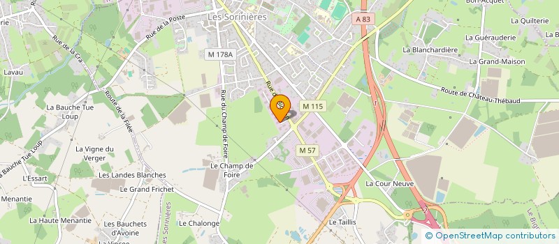 localisation de l'entreprise FINANCIERE SAINT HENRI à BOUGUENAIS
