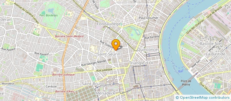 localisation de l'entreprise FINANCIERE SAINT JEAN à BORDEAUX