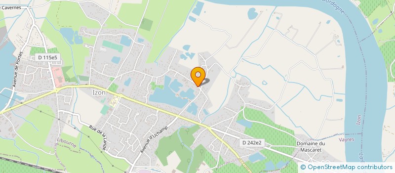 localisation de l'entreprise FINANCIERE SAINT PARDON  IZON