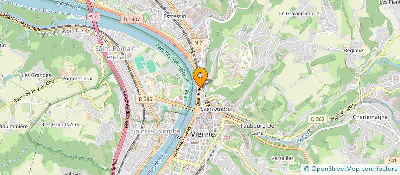 localisation de l'entreprise FINANCIERE SALOMON à VIENNE